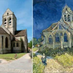 Comparativo da Igreja de Auvers – Prefeitura de Auvers Sur Oise